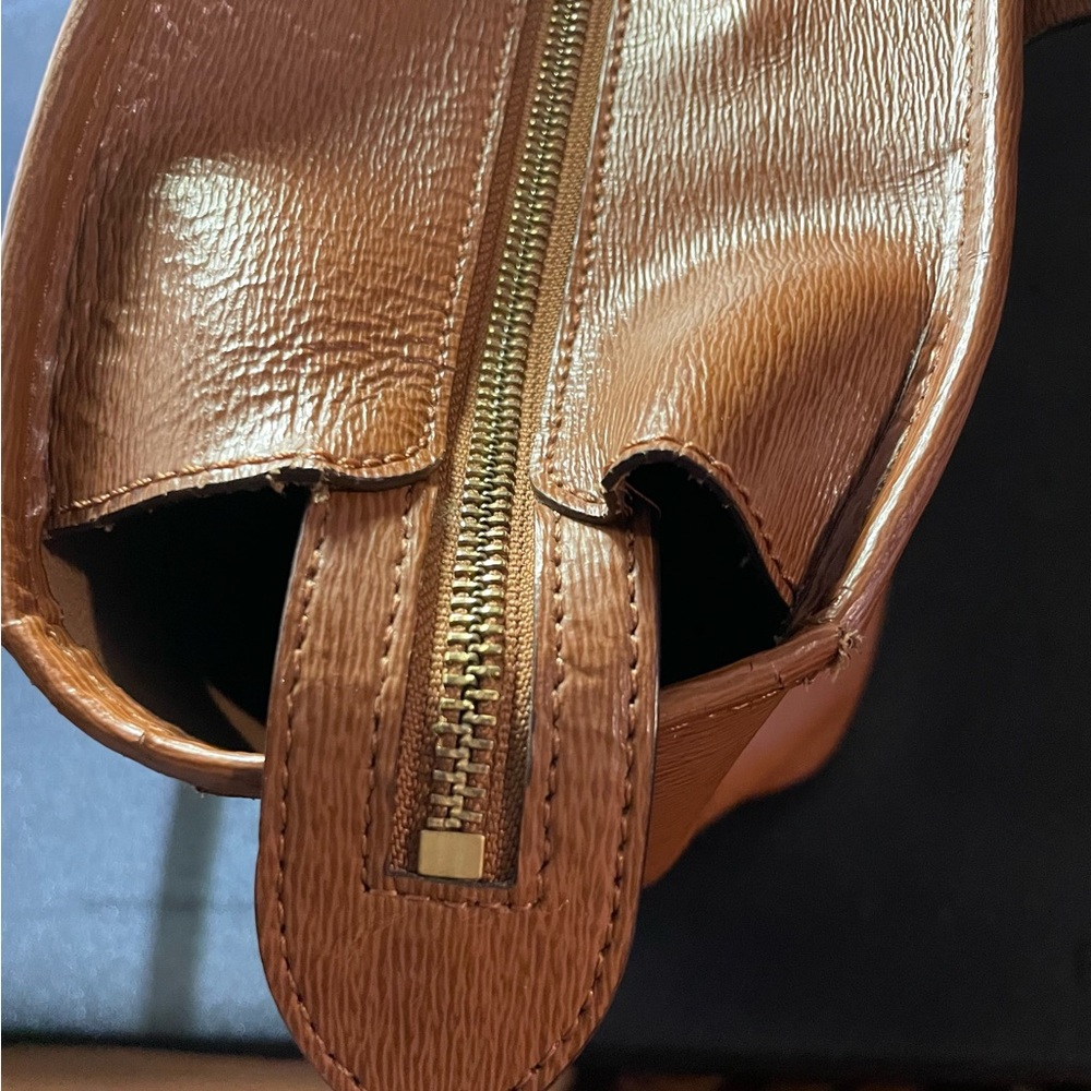 Ralph Lauren Tan Structured Leather Tote - Picture 4 of 14